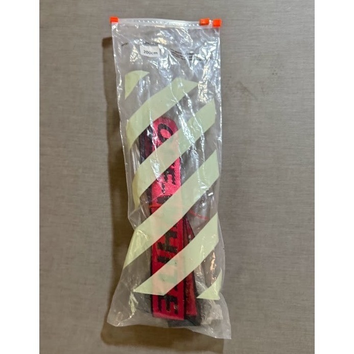 Off-White C/O Virgil Abloh Red Industrial Belt 200cm Limited Edition